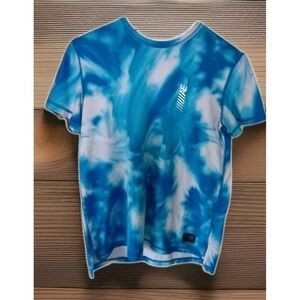 American Eagle Short Sleeve Shirt Men's Medium  Blue‎ White